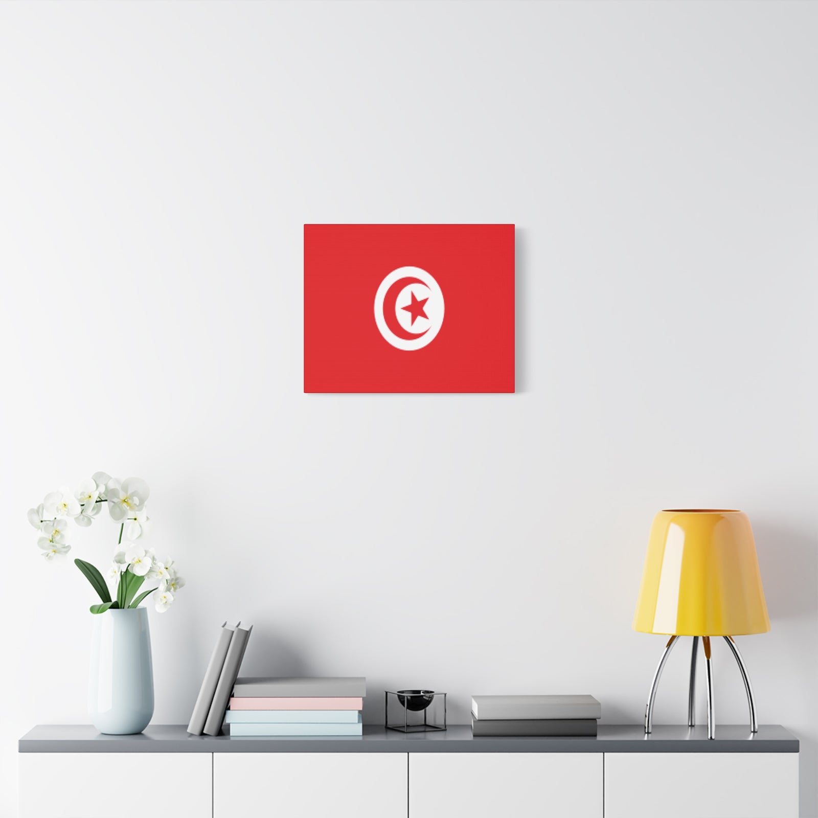 Tunisia Country Flag Canvas Vibrant Wall Art Unframed Home Decor-Express Your Love Gifts