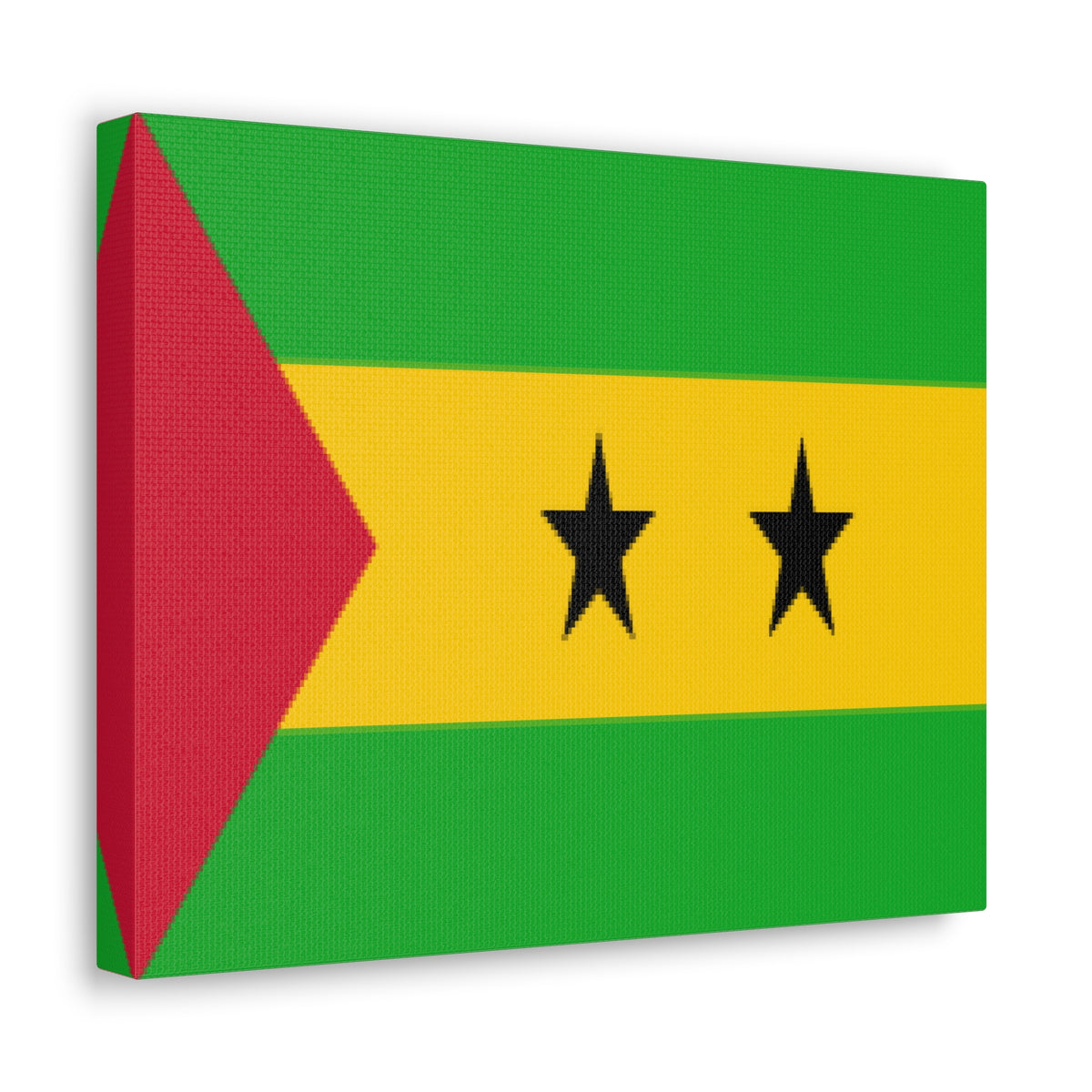 Sao Tome and Principe Country Flag Canvas Vibrant Wall Art Unframed Home Decor-Express Your Love Gifts