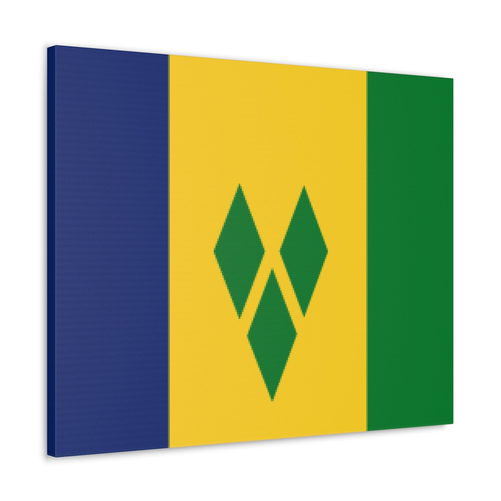 Saint Vincent and the Grenadines Country Flag Canvas Vibrant Wall Art Unframed Home Decor-Express Your Love Gifts