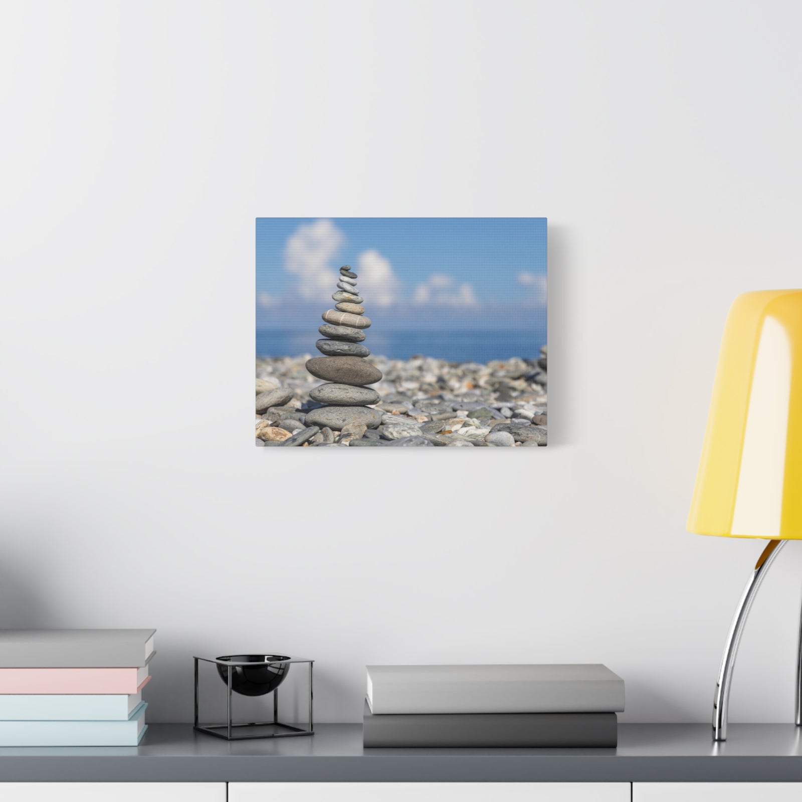 Stone Zed Stack Over Balance Nature Wilderness Photography Canvas Wall Art for Home Decor Ready-to-Hang-Express Your Love Gifts