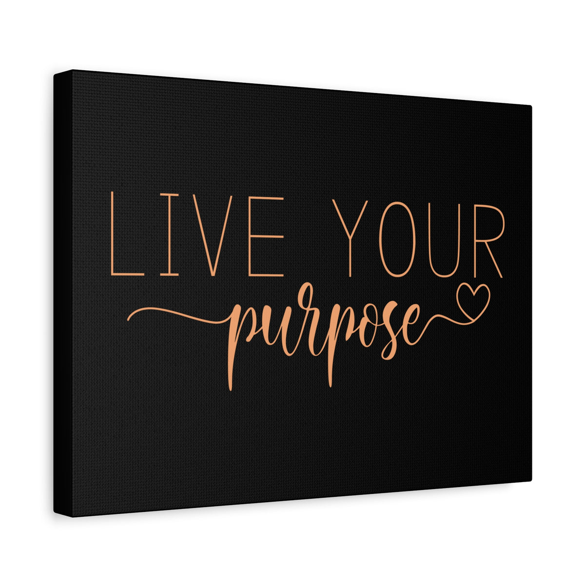 Scripture Canvas Live Your Purpose Psalm 57:2 Christian Wall Art Bible Verse Print Ready to Hang-Express Your Love Gifts