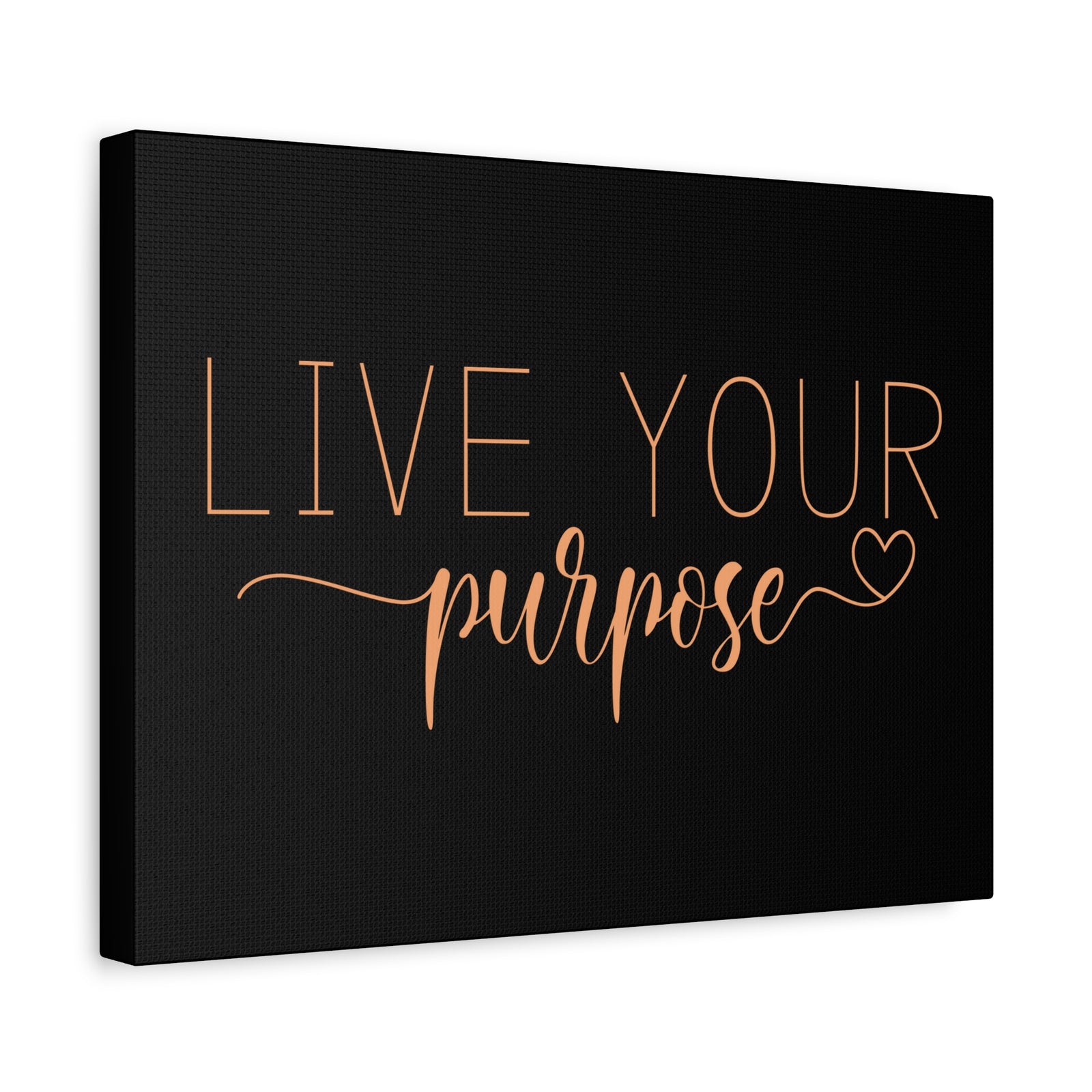Scripture Canvas Live Your Purpose Psalm 57:2 Christian Wall Art Bible Verse Print Ready to Hang-Express Your Love Gifts