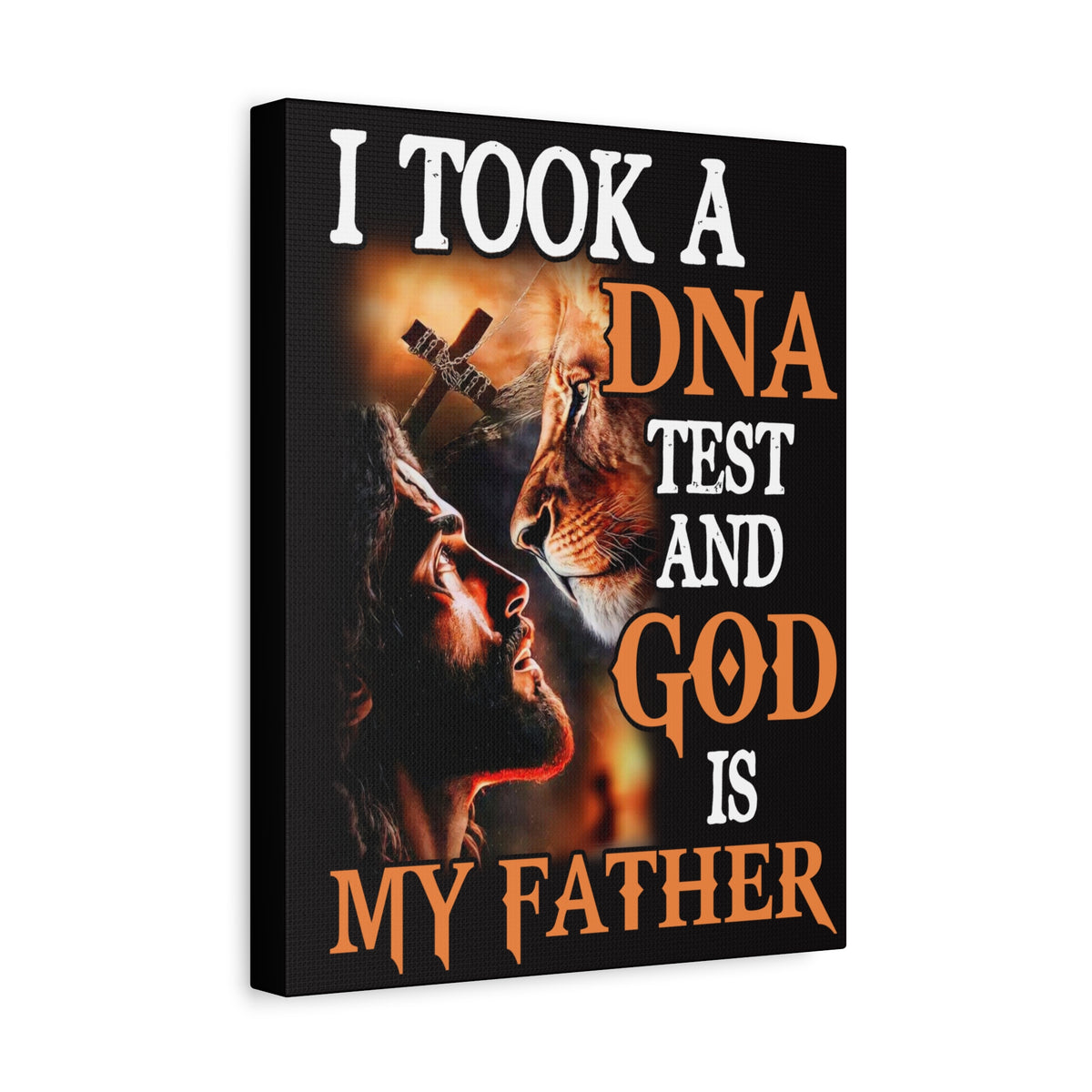 Inspirational Wall Art God is My Father Motivation Wall Decor for Home Office Gym Inspiring Success Quote Print Ready to Hang Unframed-Express Your Love Gifts