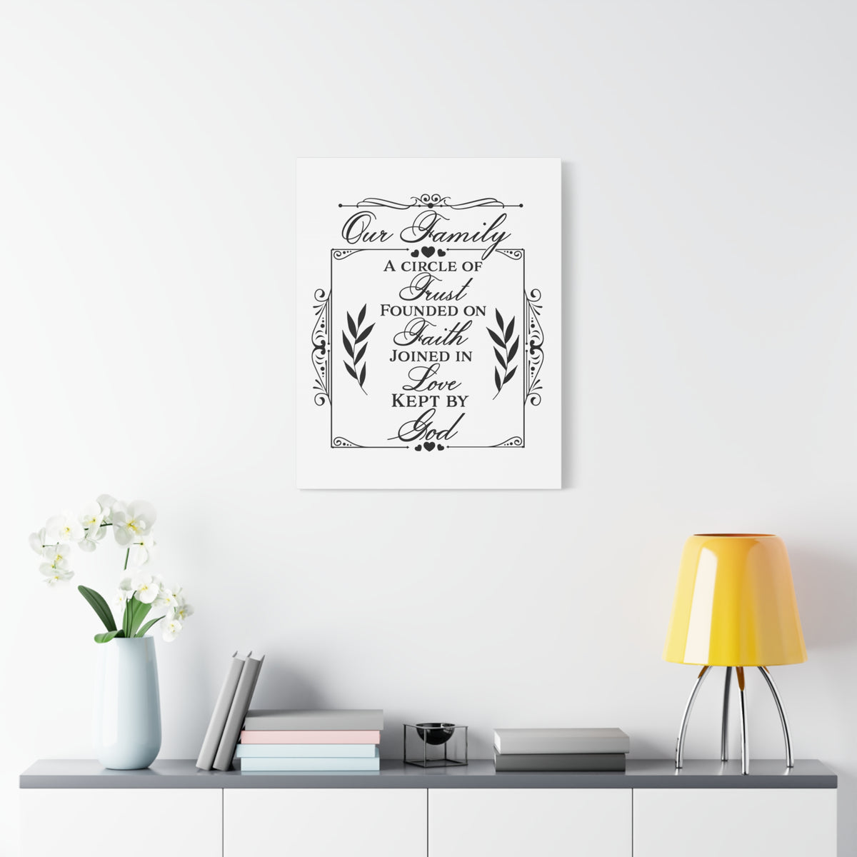 Scripture Canvas Kept By God Psalm 133:1 Christian Wall Art Print Ready to Hang-Express Your Love Gifts