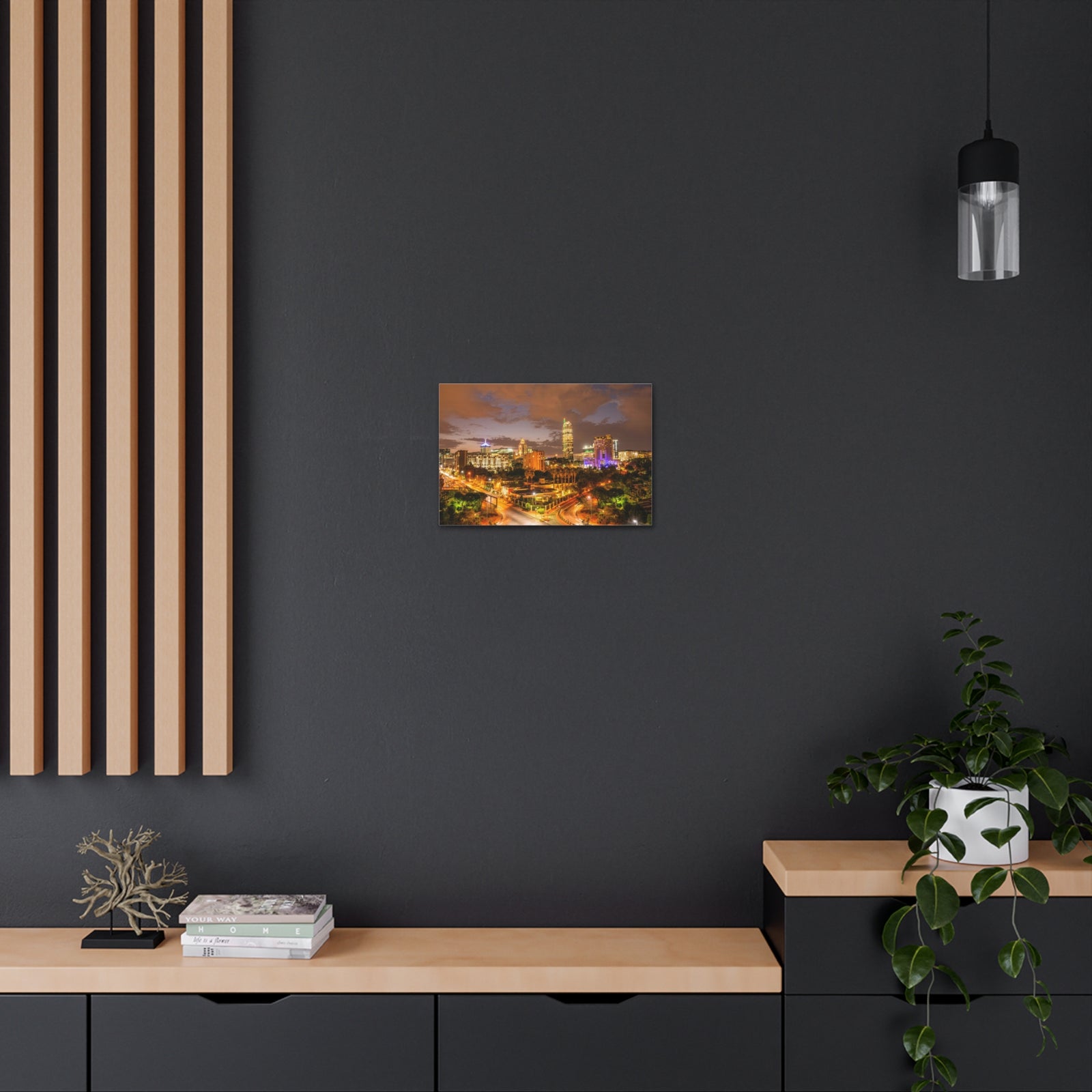 Johannesburg Night Skyline Canvas Artwork High-Quality Breathtaking Stunning Cityscape for Home Decor Ready to Hang-Express Your Love Gifts