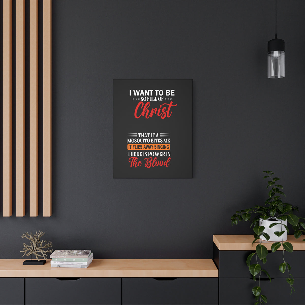Full of Christ Inspirational Christian Canvas Wall Art-Express Your Love Gifts