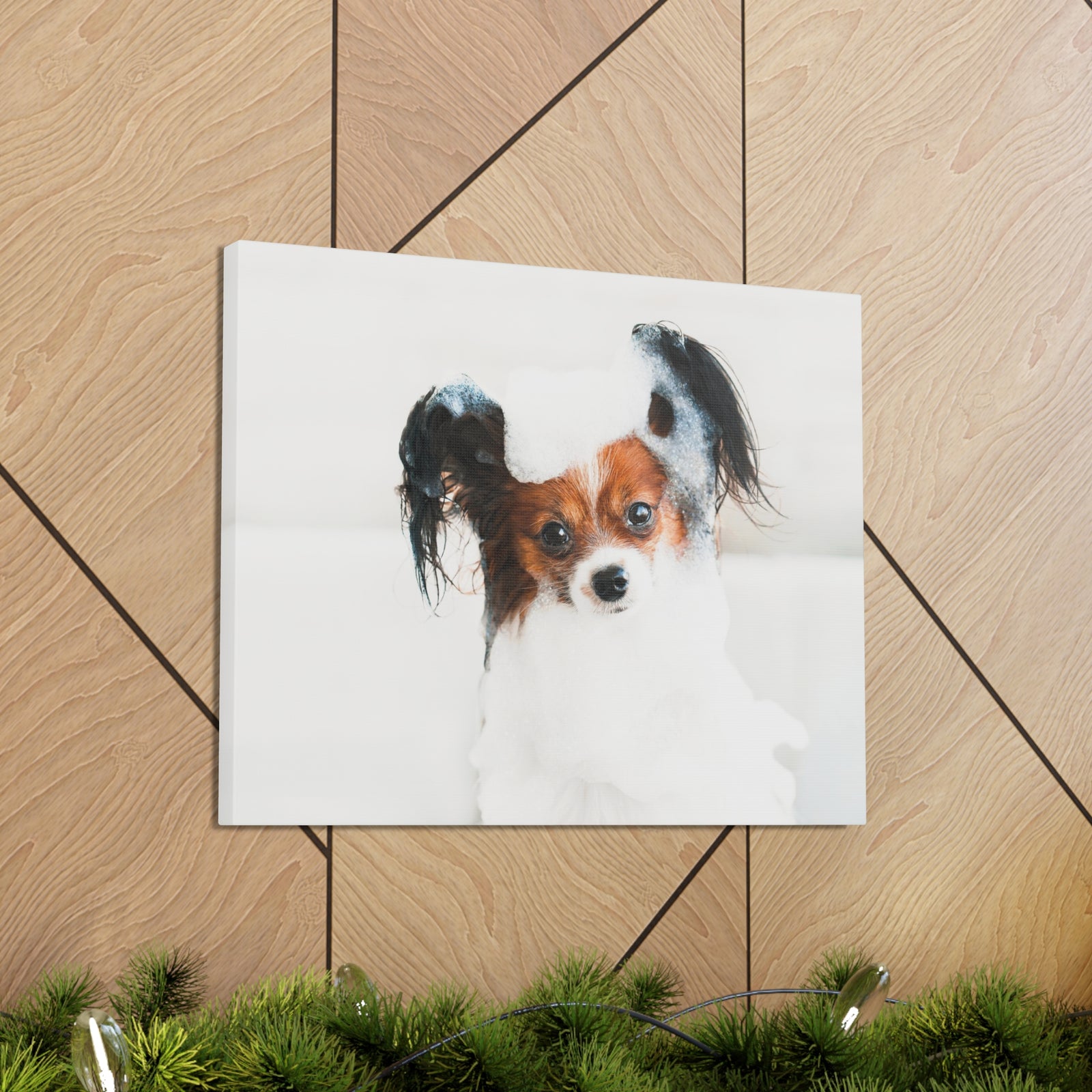 Cute Papillon Bath Canvas Wall Art for Home Decor Ready-to-Hang-Express Your Love Gifts