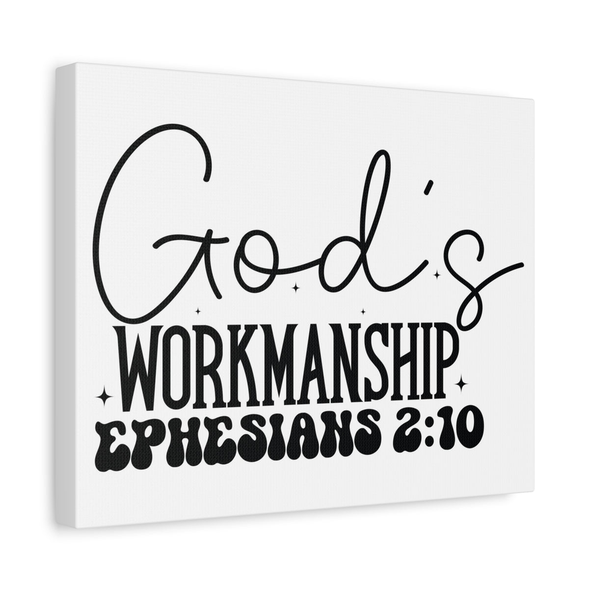 Scripture Walls Ephesians 2:10 I am God's Workmanship Bible Verse Canvas Christian Wall Art Ready to Hang Unframed-Express Your Love Gifts