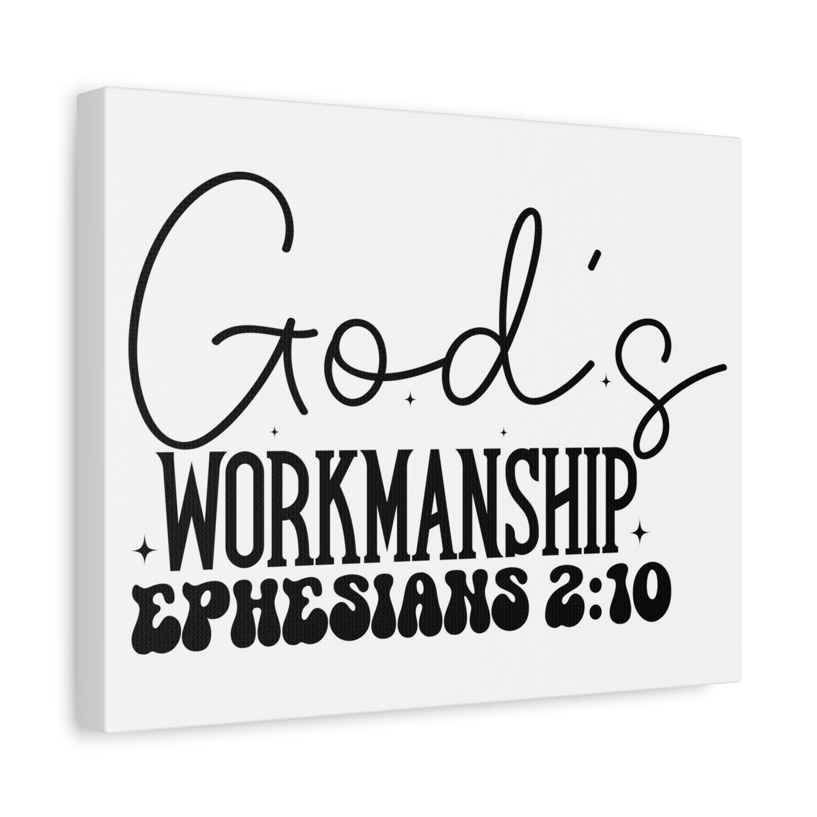 Scripture Walls Ephesians 2:10 I am God's Workmanship Bible Verse Canvas Christian Wall Art Ready to Hang Unframed-Express Your Love Gifts
