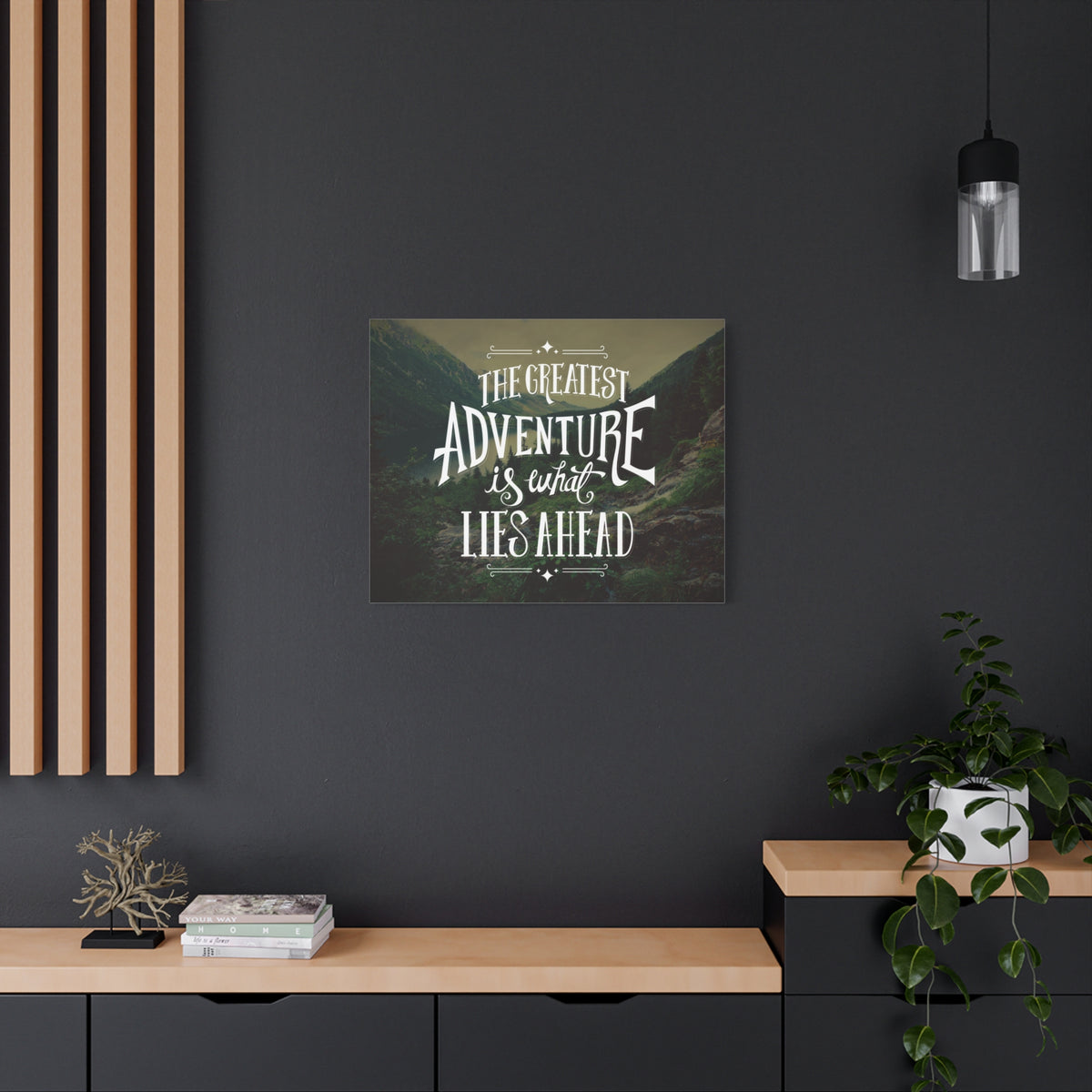 Inspirational Quote Canvas Greatest Adventure Wall Art Motivational Motto Inspiring Prints Artwork Decor Ready to Hang-Express Your Love Gifts