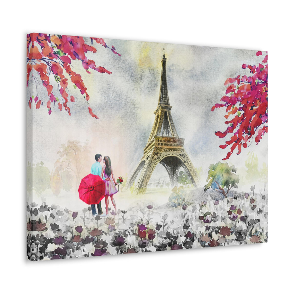 Paris European City Landscape France Canvas Artwork High-Quality Breathtaking French City for Home Decor Ready to Hang-Express Your Love Gifts