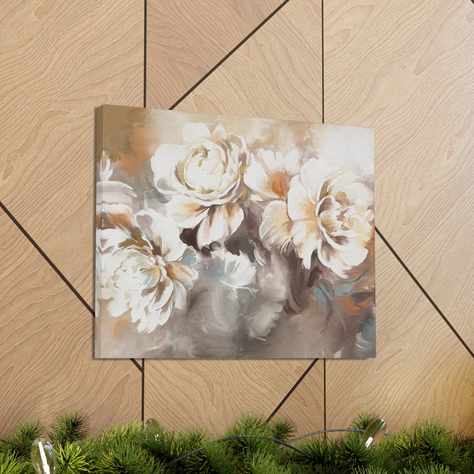 Oil Painting With Flower Rose & Peonies Flower Canvas Wall Art for Home Decor Ready-to-Hang-Express Your Love Gifts