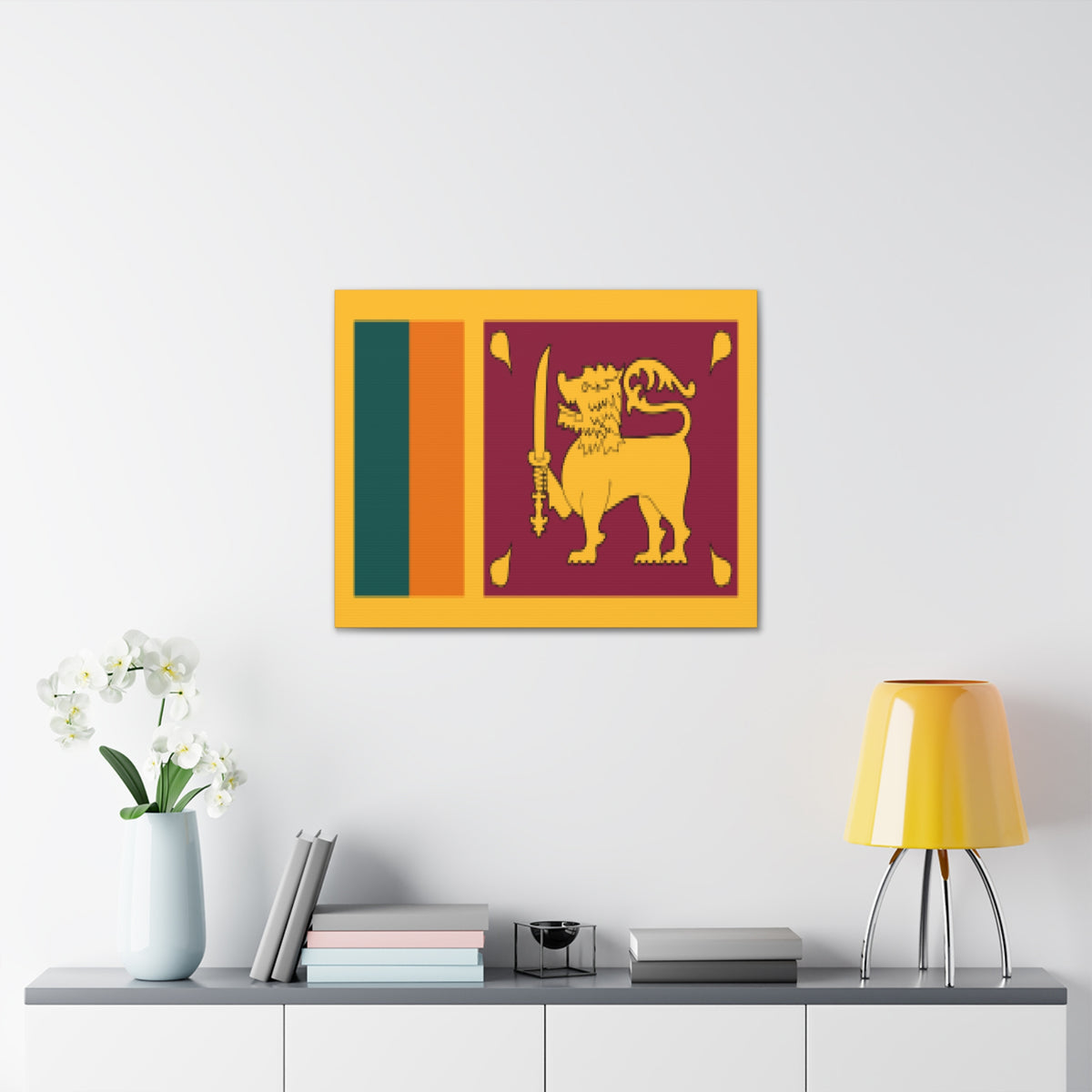 Sri Lanka Country Flag Canvas Vibrant Wall Art Unframed Home Decor-Express Your Love Gifts