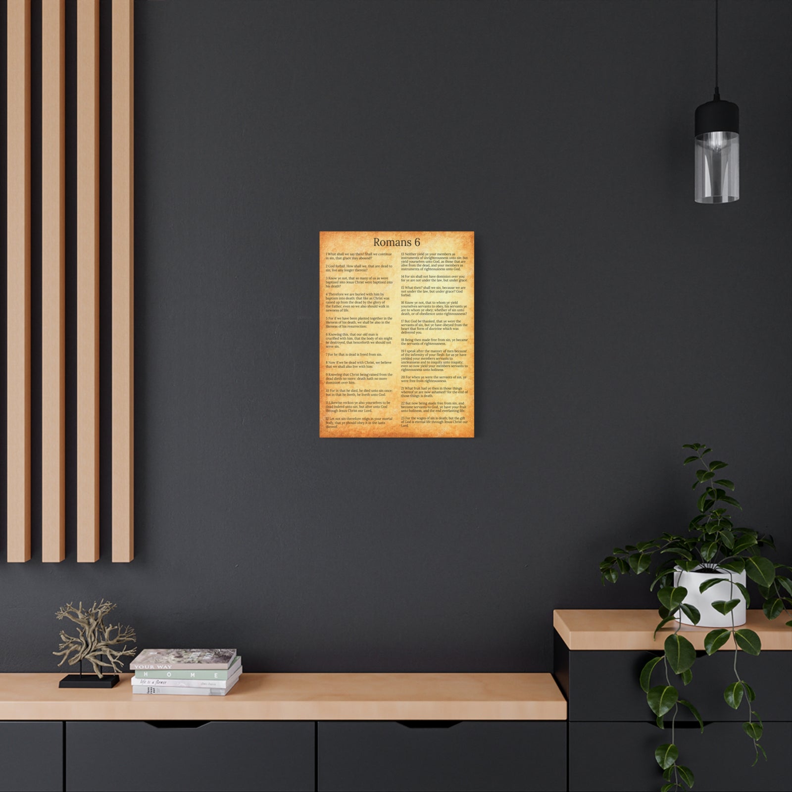 Scripture Walls Sanctification Gol Roman 6 Christian Wall Art Print Ready to Hang Unframed-Express Your Love Gifts