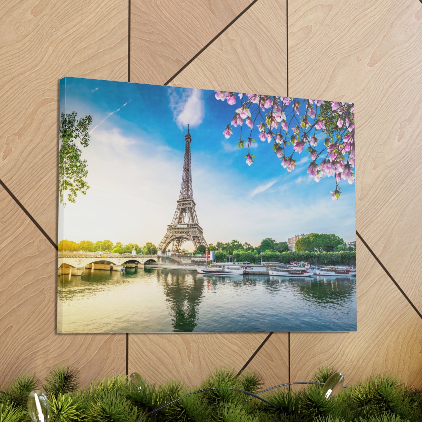 Fantastic View Eiffel Tower France Canvas Artwork High-Quality Breathtaking French City for Home Decor Ready to Hang-Express Your Love Gifts