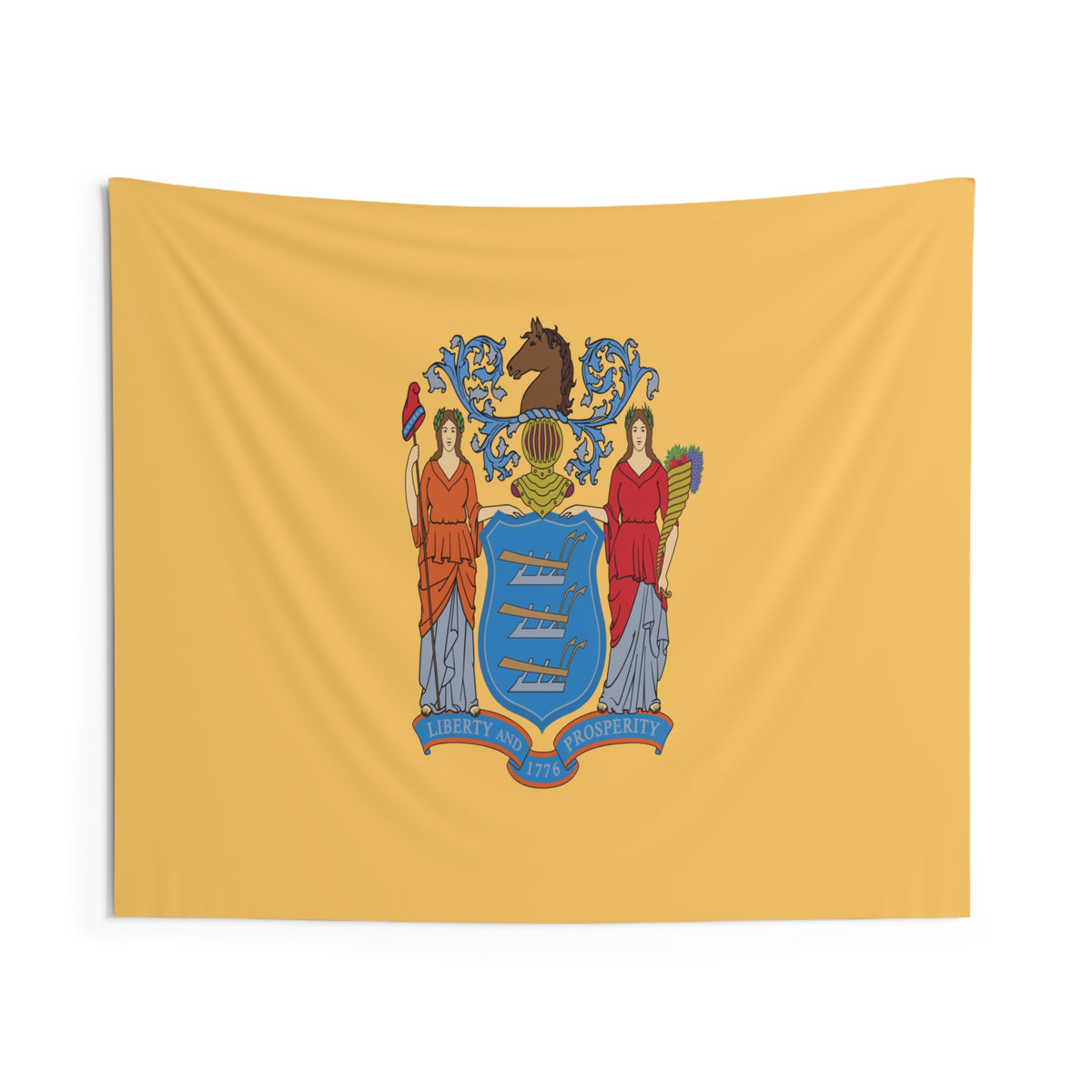 New Jersey State Flag Wall Hanging Tapestry-Express Your Love Gifts