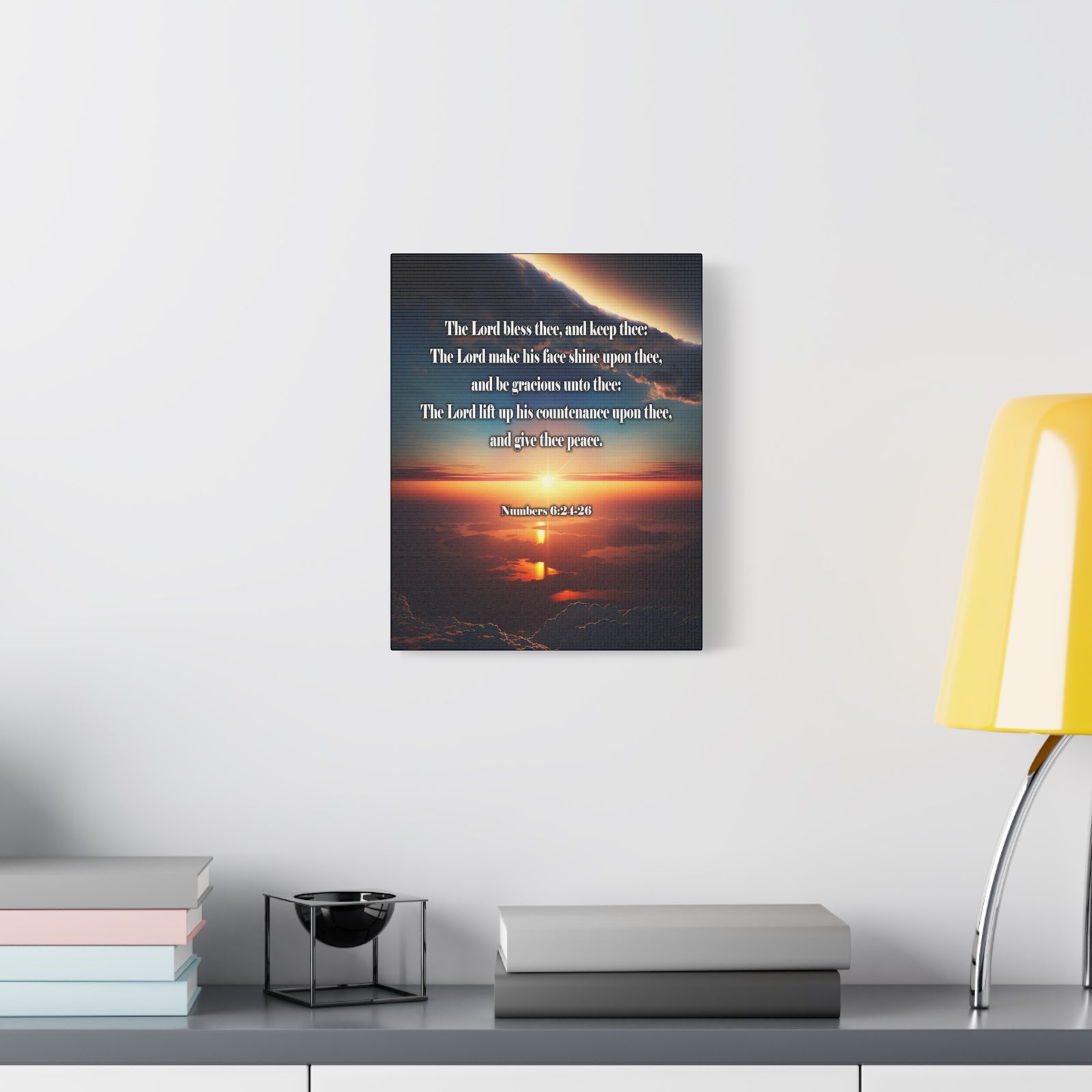 Scripture Walls Lord Bless Numbers 6:24-26 Christian Wall Art Print Ready to Hang Unframed-Express Your Love Gifts