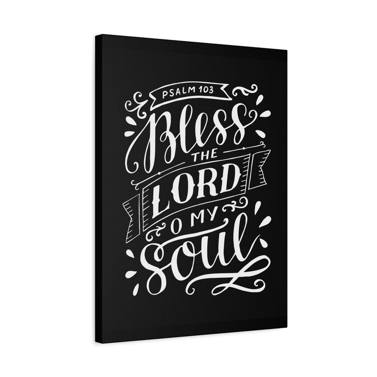 Scripture Canvas Bless The Lord Psalm 103 Christian Wall Art Bible Verse Print Ready To Hang-Express Your Love Gifts