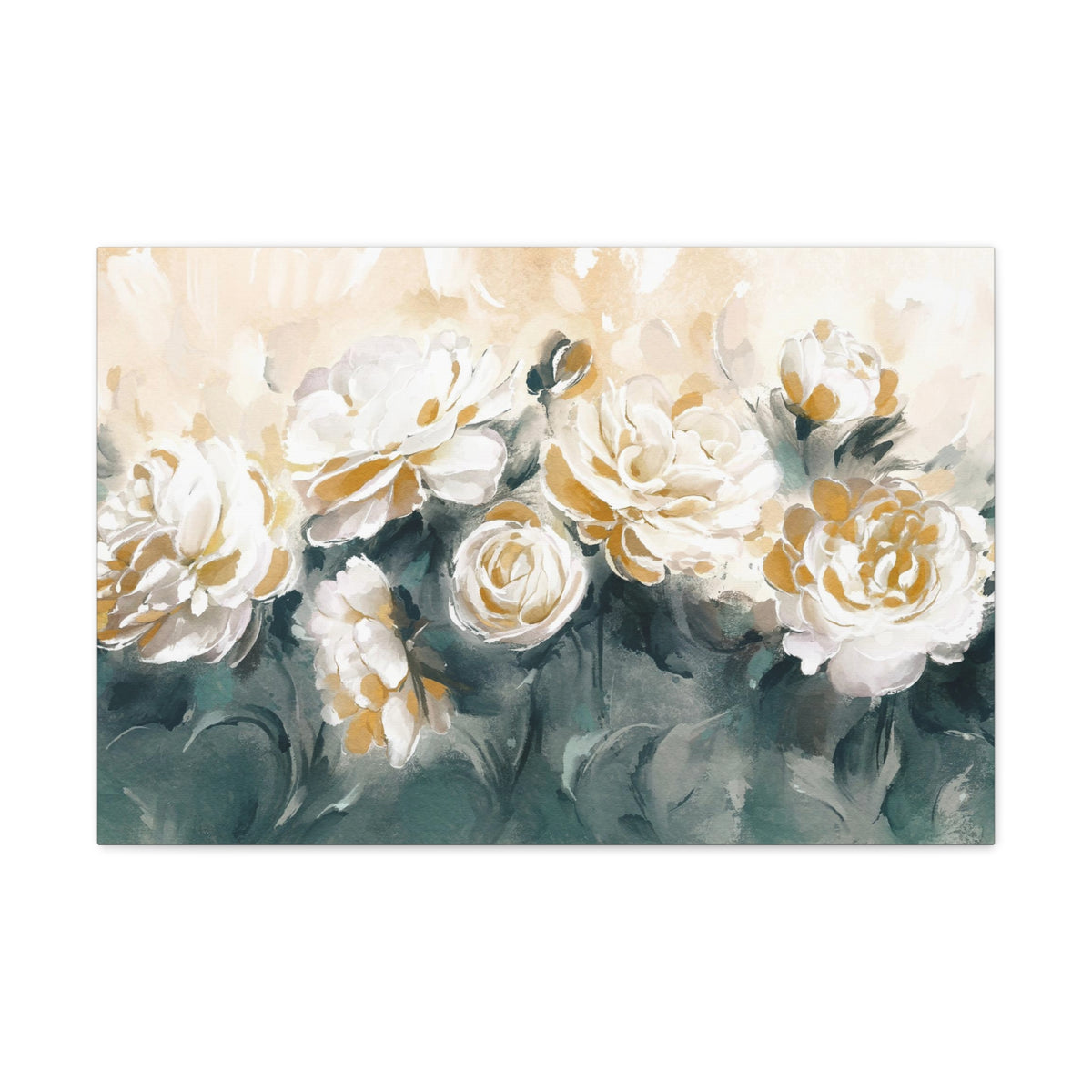 Painting With Flower Rose And Peonies Flower Canvas Wall Art for Home Decor Ready-to-Hang-Express Your Love Gifts