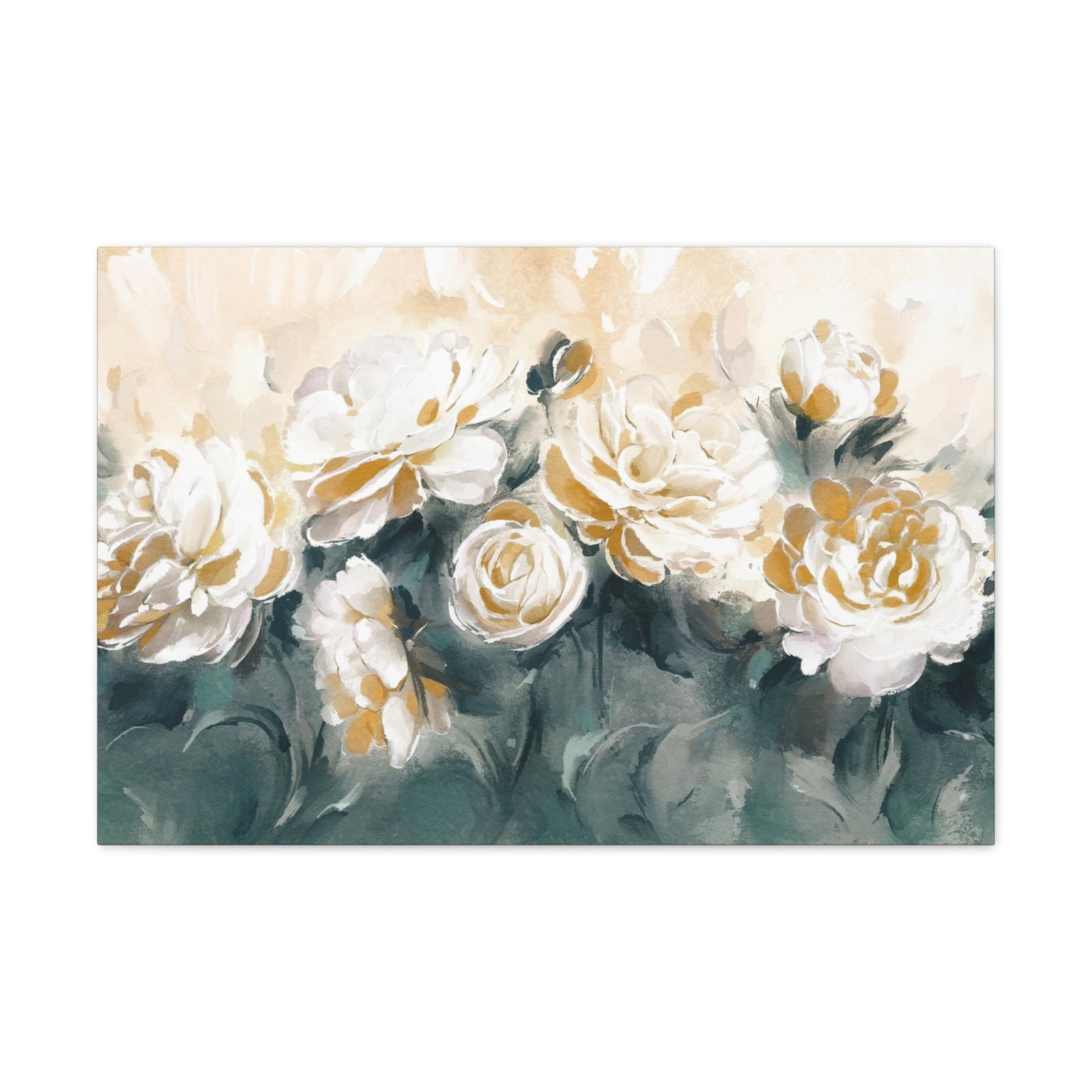 Painting With Flower Rose And Peonies Flower Canvas Wall Art for Home Decor Ready-to-Hang-Express Your Love Gifts