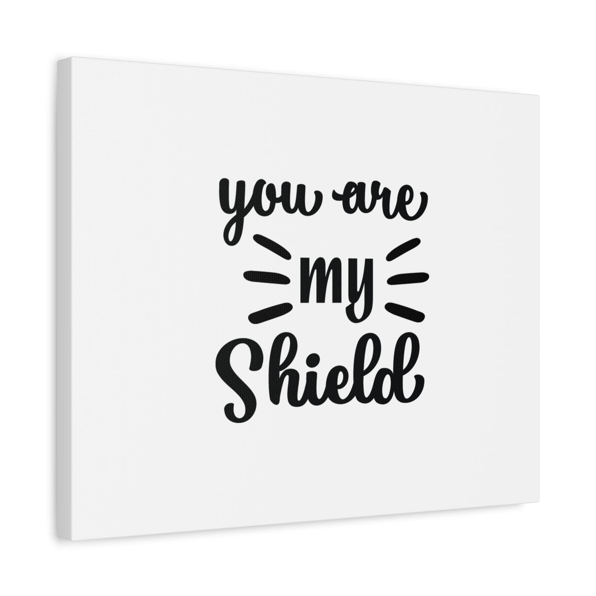 Scripture Canvas You Are My Shield Psalm 7:10 Christian Wall Art Bible Verse Print Ready to Hang-Express Your Love Gifts