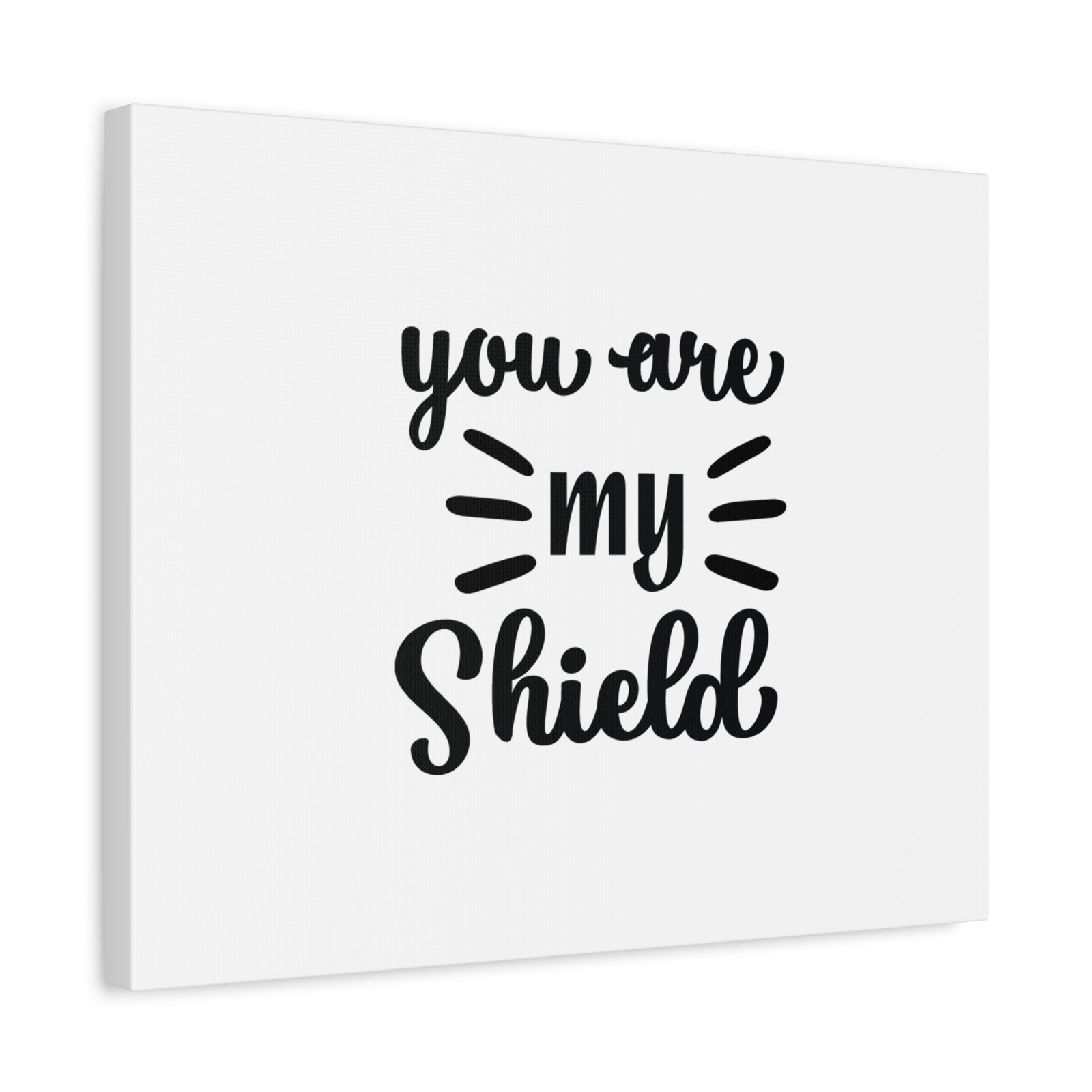 Scripture Canvas You Are My Shield Psalm 7:10 Christian Wall Art Bible Verse Print Ready to Hang-Express Your Love Gifts