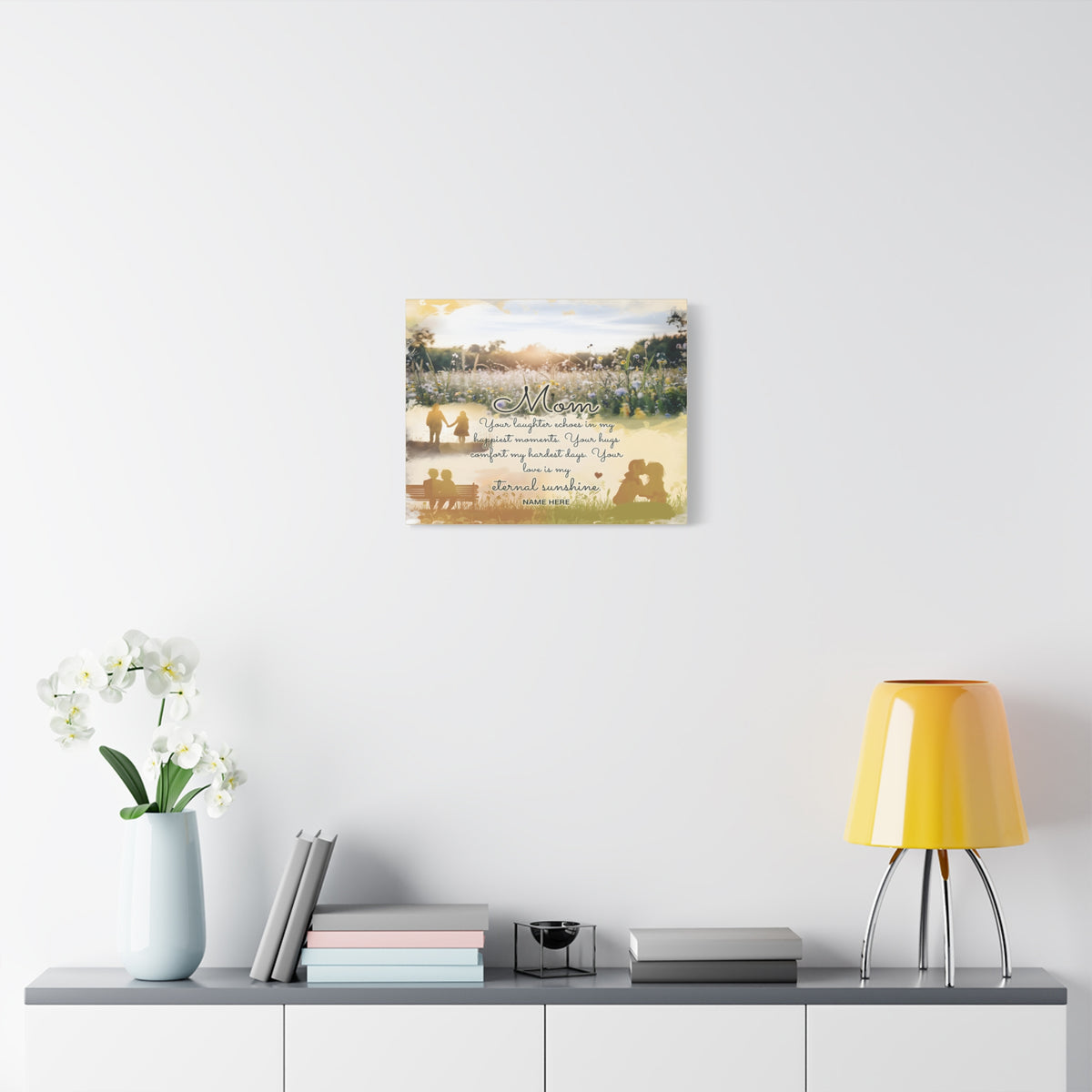 Personalized To Mom Eternal Sunshine Elegant Home Décor-Express Your Love Gifts