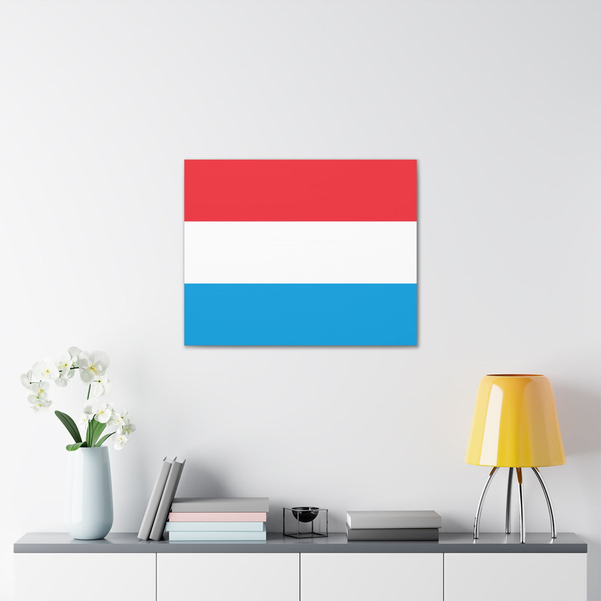 Luxembourg Country Flag Canvas Vibrant Wall Art Unframed Home Decor-Express Your Love Gifts