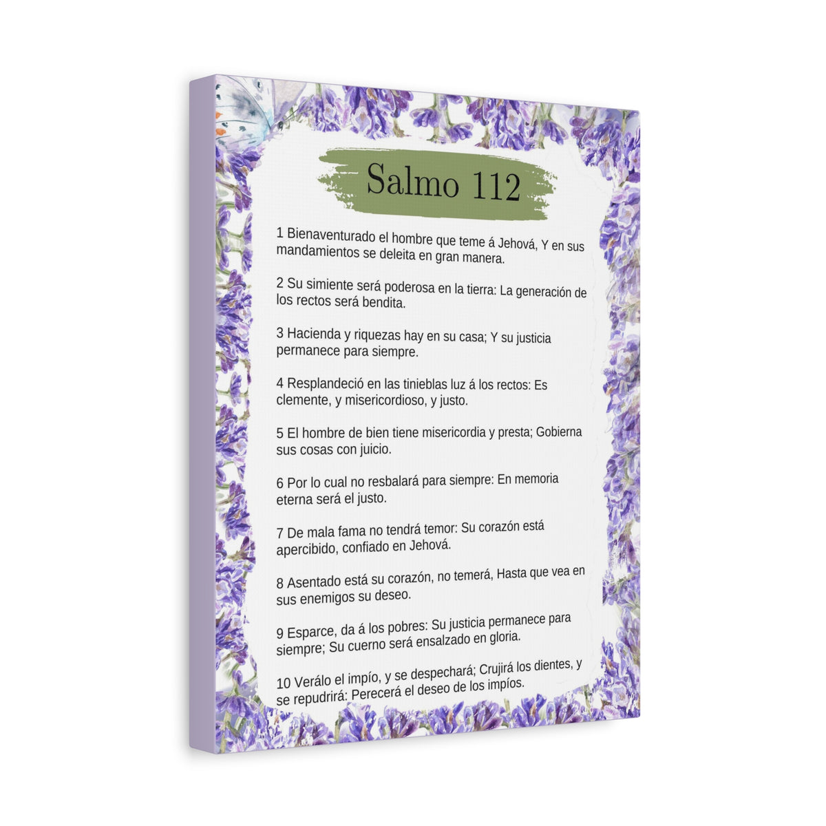 Salmo 112 Impresión De Arte Cristiano en la Pared Lista Para Colgar-Express Your Love Gifts