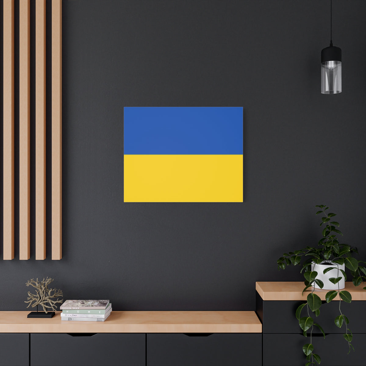 Ukraine Country Flag Canvas Vibrant Wall Art Unframed Home Decor-Express Your Love Gifts