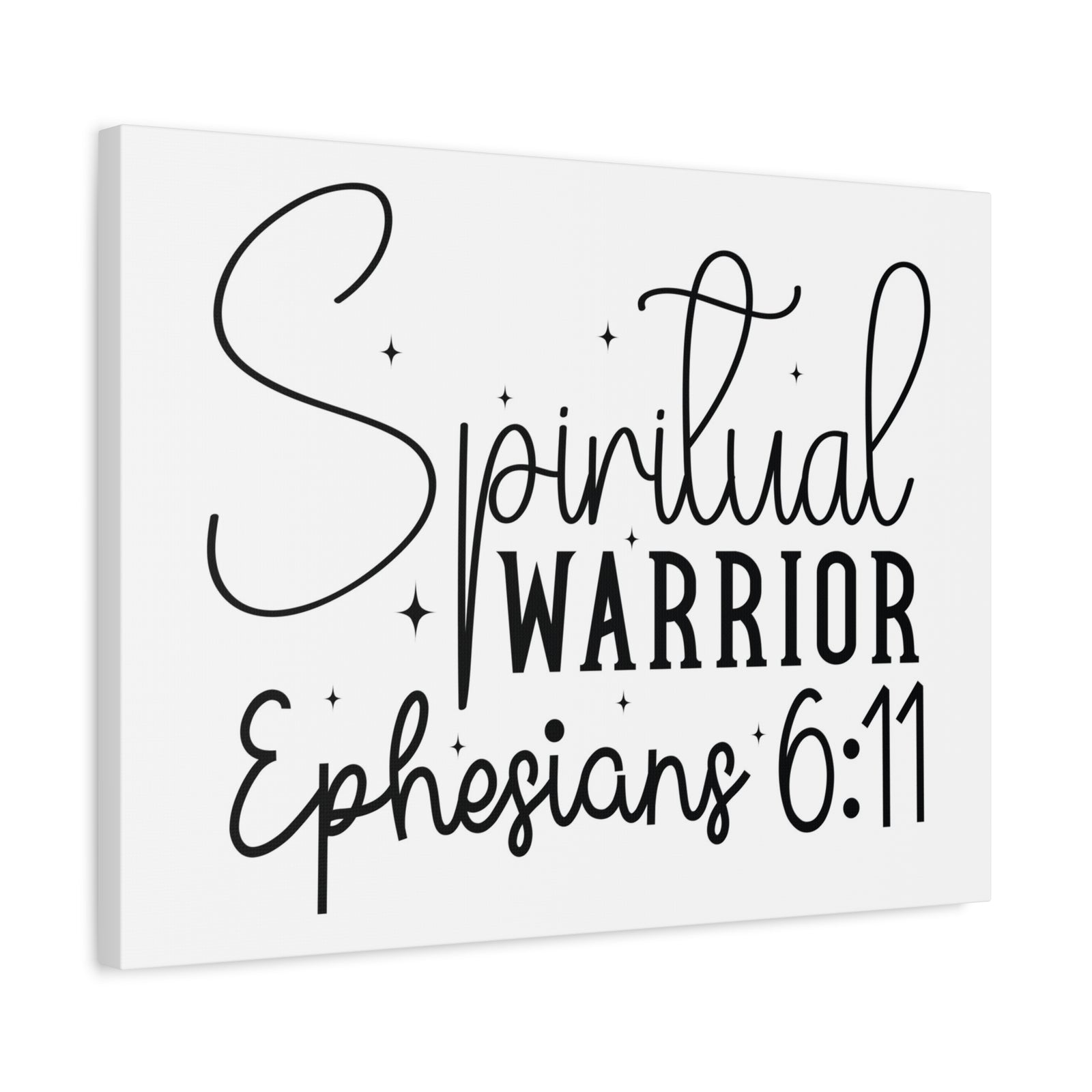Scripture Walls Ephesians 6:11 A Spiritual Warrior Bible Verse Canvas Christian Wall Art Ready to Hang Unframed-Express Your Love Gifts