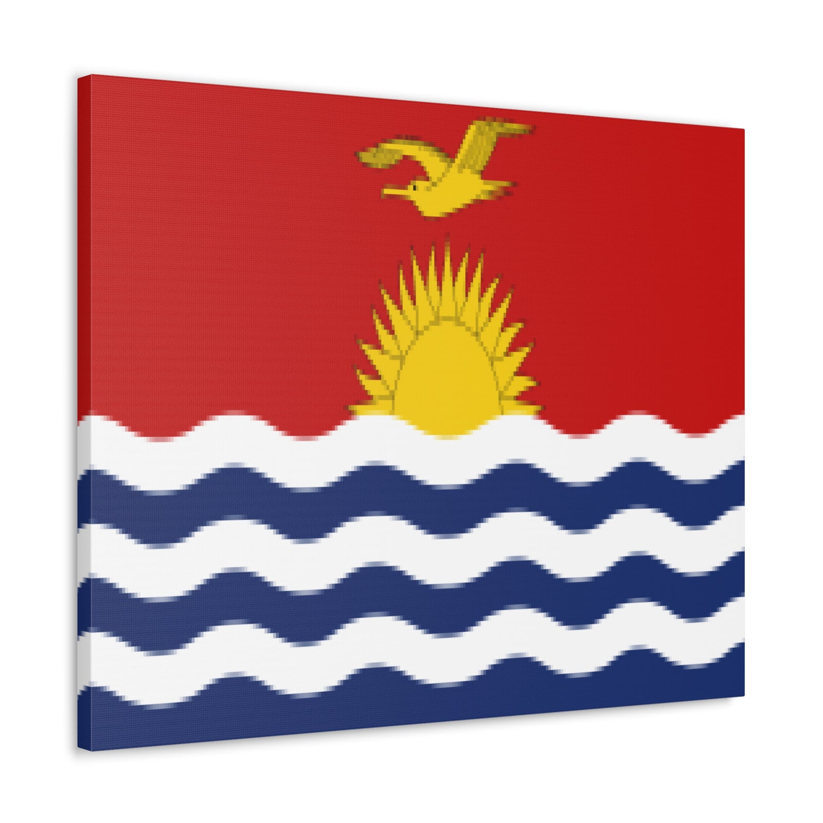 Kiribati Country Flag Canvas Vibrant Wall Art Unframed Home Decor-Express Your Love Gifts