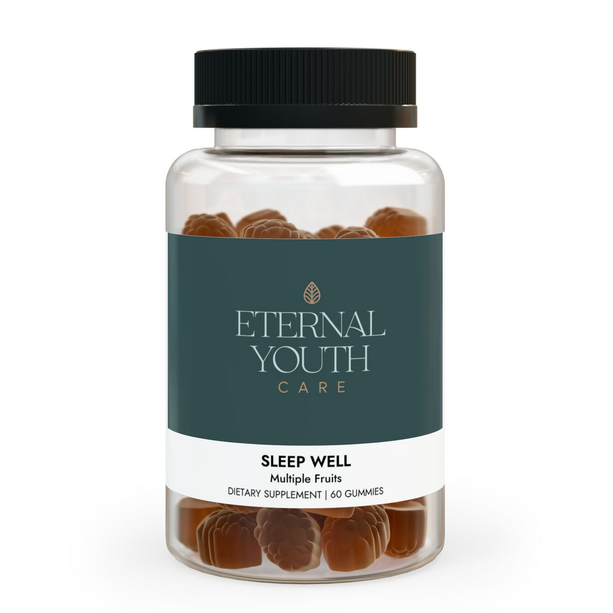 Eternal Youth Care Sleep Well Gummies – Supports Sleep &amp; Healthy Circadian Rhythms – Multi-Fruit Flavor, Non-GMO (60 Gummies)-Express Your Love Gifts