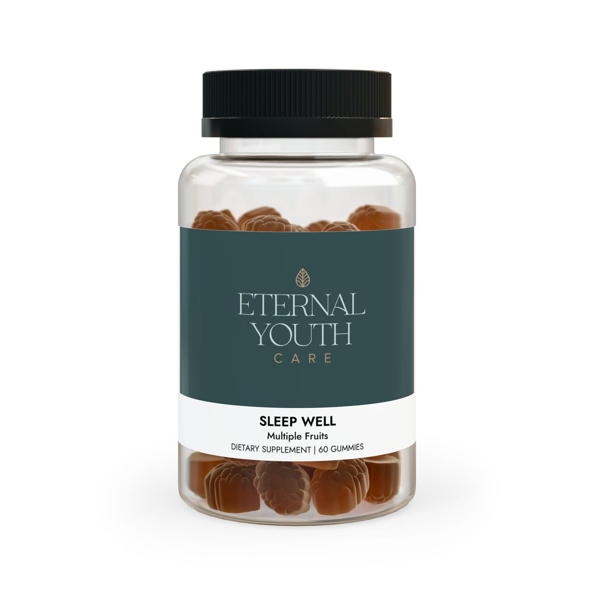Sleep Well Gummies – Supports Sleep &amp; Healthy Circadian Rhythms – Multi-Fruit Flavor, Non-GMO (60 Gummies)-Express Your Love Gifts