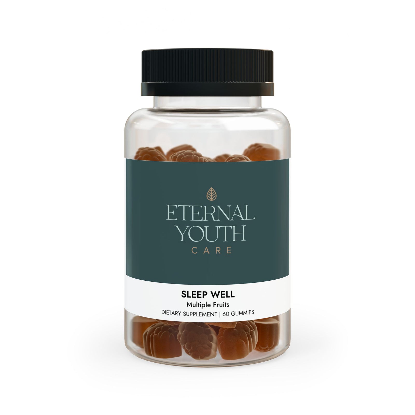 Sleep Well Gummies – Supports Sleep &amp; Healthy Circadian Rhythms – Multi-Fruit Flavor, Non-GMO (60 Gummies)-Express Your Love Gifts