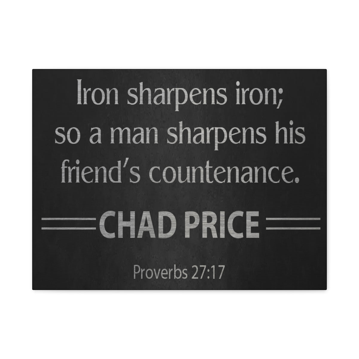 Personalized Proverbs 27:17-Express Your Love Gifts