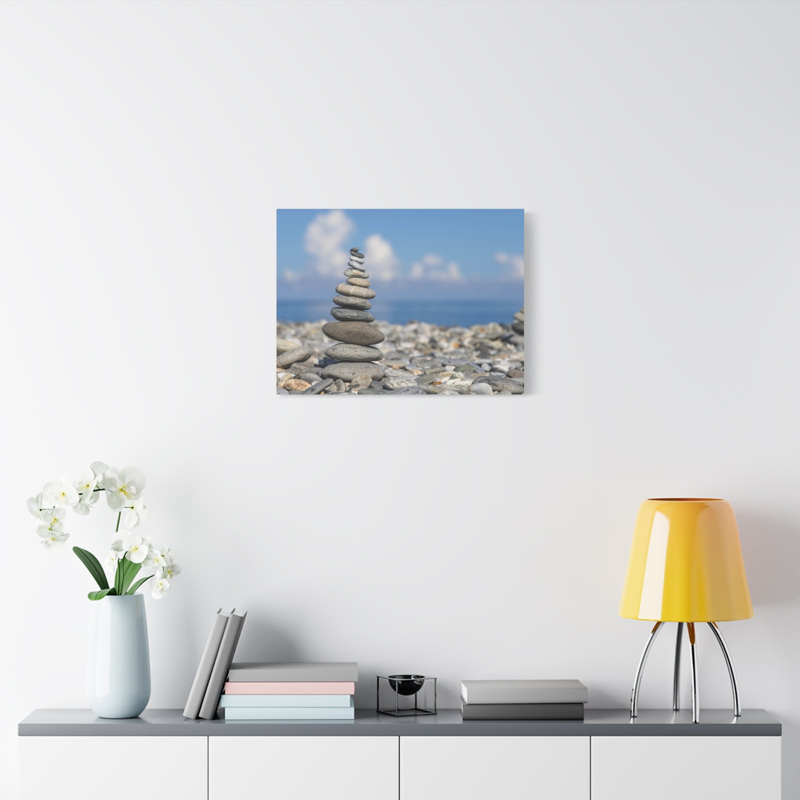 Stone Zed Stack Over Balance Nature Wilderness Photography Canvas Wall Art for Home Decor Ready-to-Hang-Express Your Love Gifts