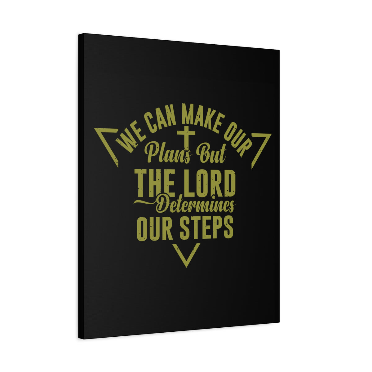 Scripture Canvas The Lord Determines Psalm 119:105 Christian Wall Art Bible Verse Print Ready to Hang-Express Your Love Gifts