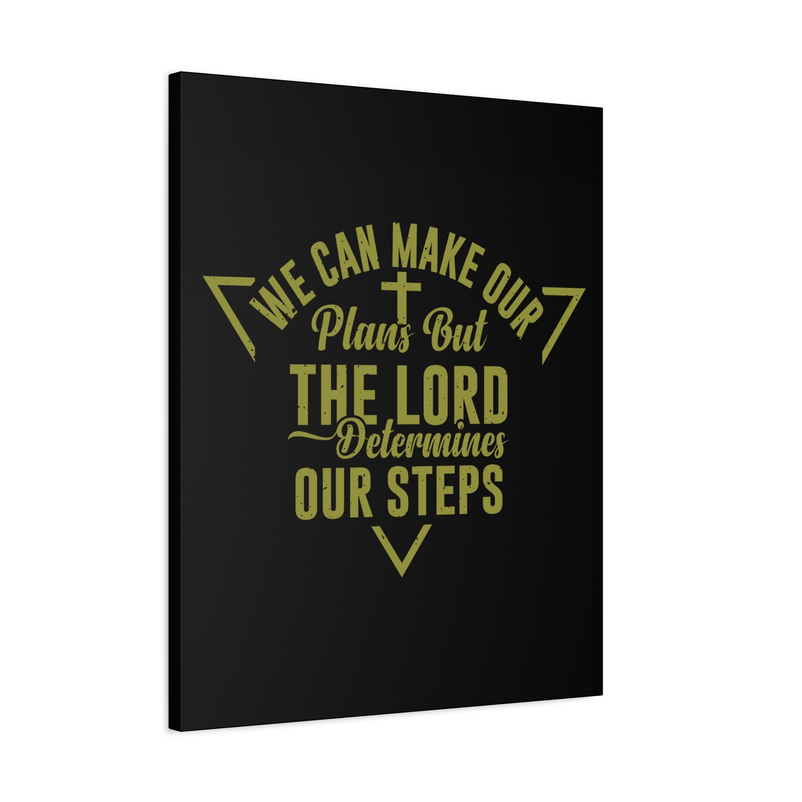Scripture Canvas The Lord Determines Psalm 119:105 Christian Wall Art Bible Verse Print Ready to Hang-Express Your Love Gifts
