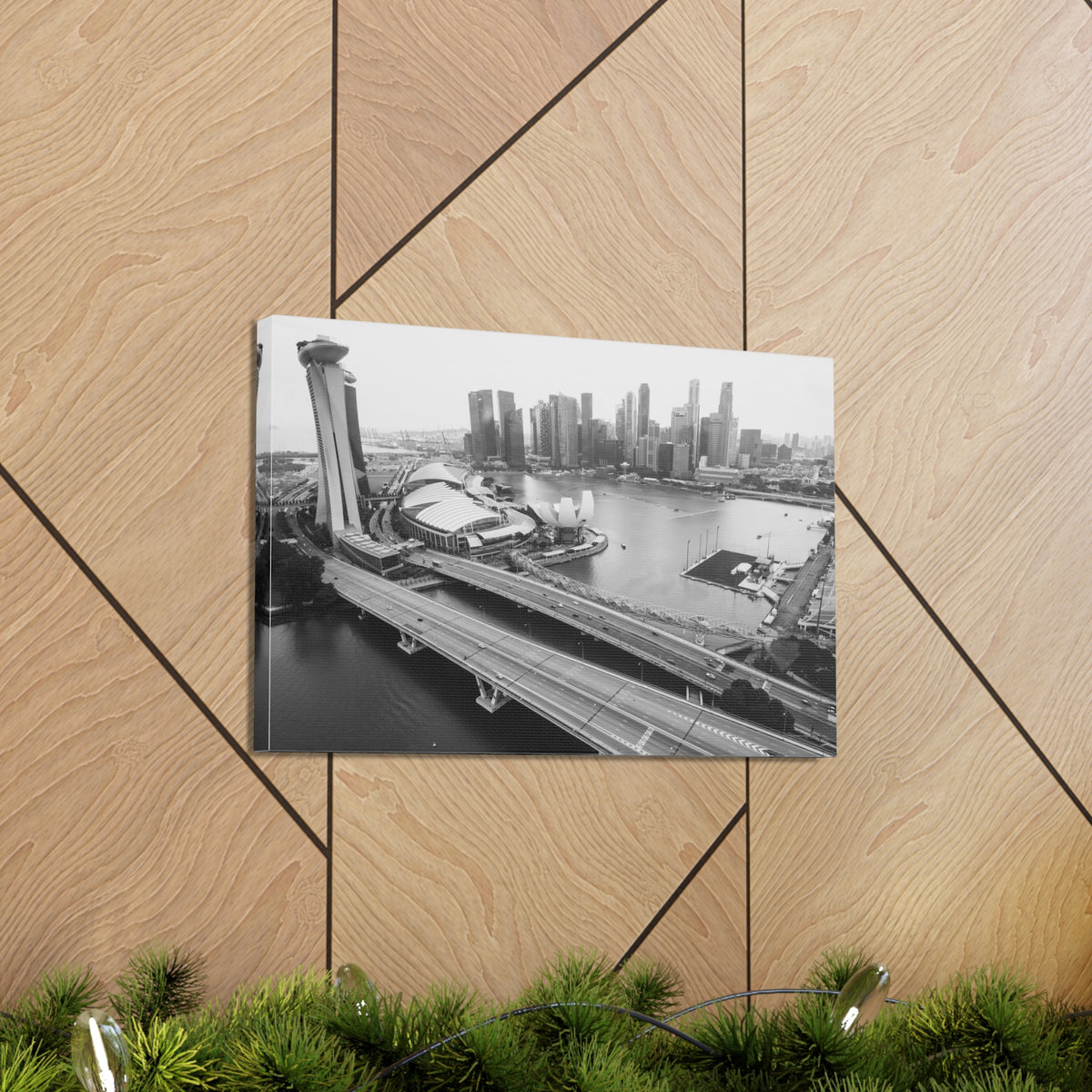 Singapore Skyline Canvas Artwork High-Quality Breathtaking Stunning Cityscape for Home Decor Ready to Hang-Express Your Love Gifts