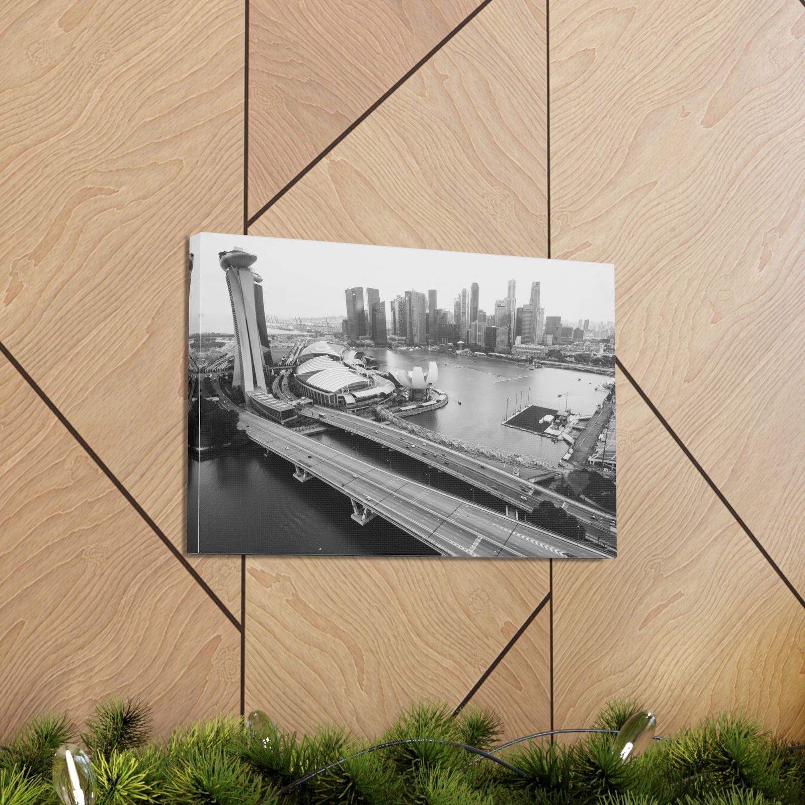 Singapore Skyline Canvas Artwork High-Quality Breathtaking Stunning Cityscape for Home Decor Ready to Hang-Express Your Love Gifts