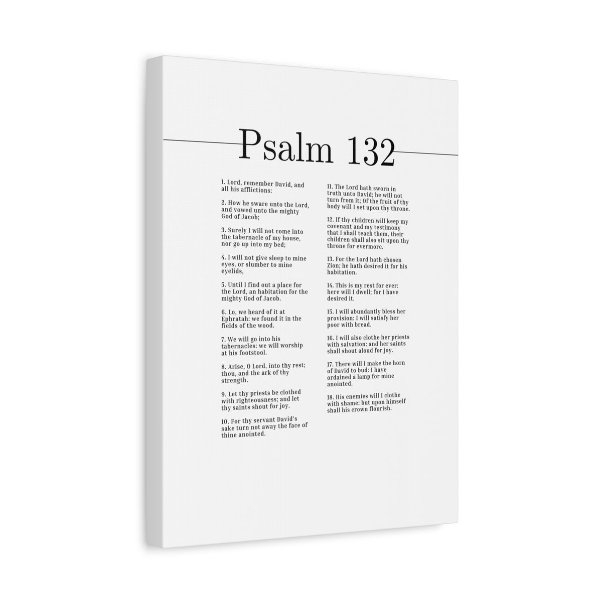 Scripture Canvas The Fruit Of Thy Body Psalm 132 Christian Wall Art Bible Verse Print Ready to Hang-Express Your Love Gifts