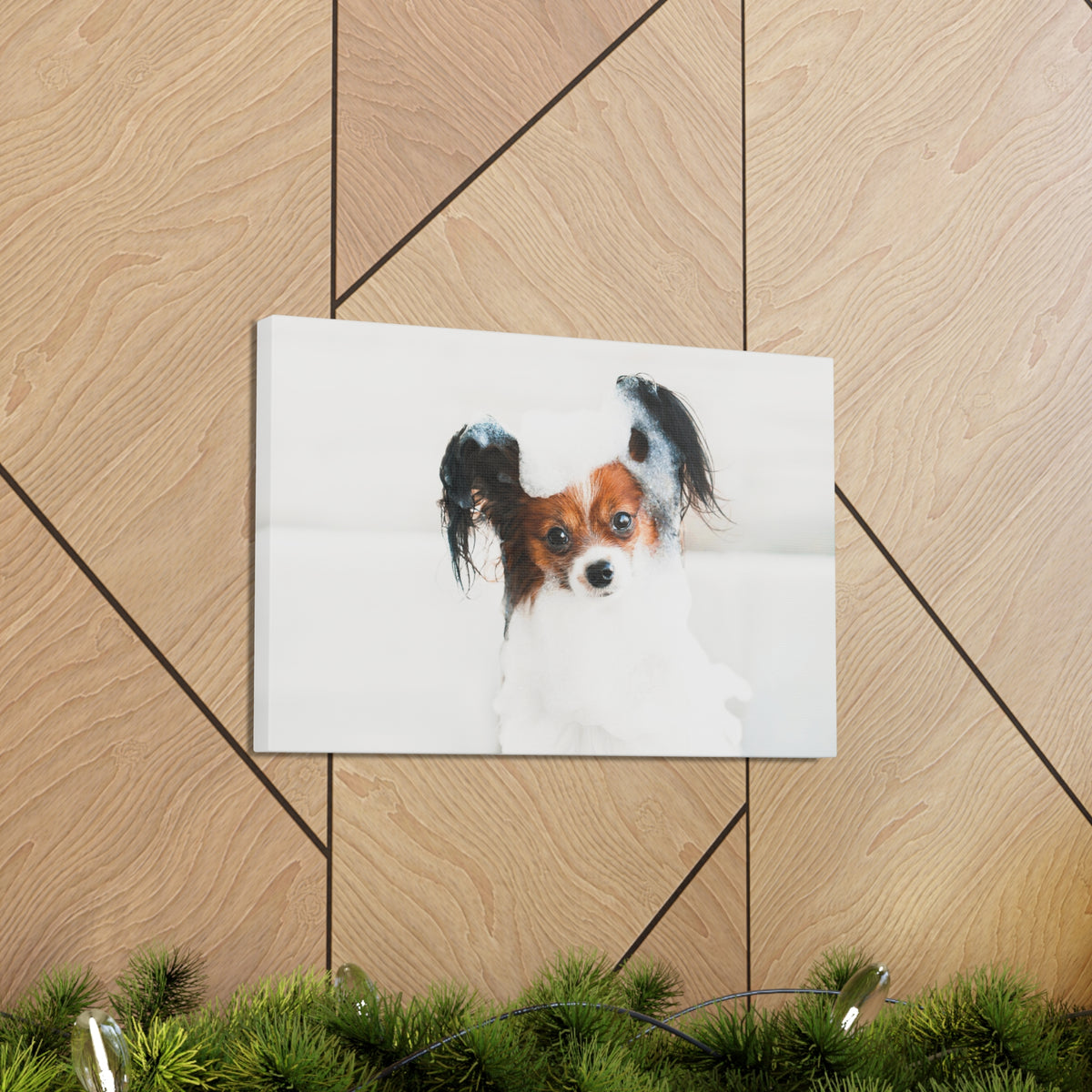 Cute Papillon Bath Canvas Wall Art for Home Decor Ready-to-Hang-Express Your Love Gifts