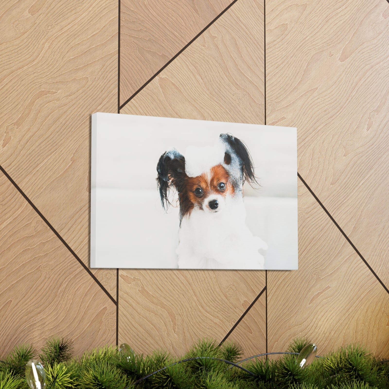 Cute Papillon Bath Canvas Wall Art for Home Decor Ready-to-Hang-Express Your Love Gifts