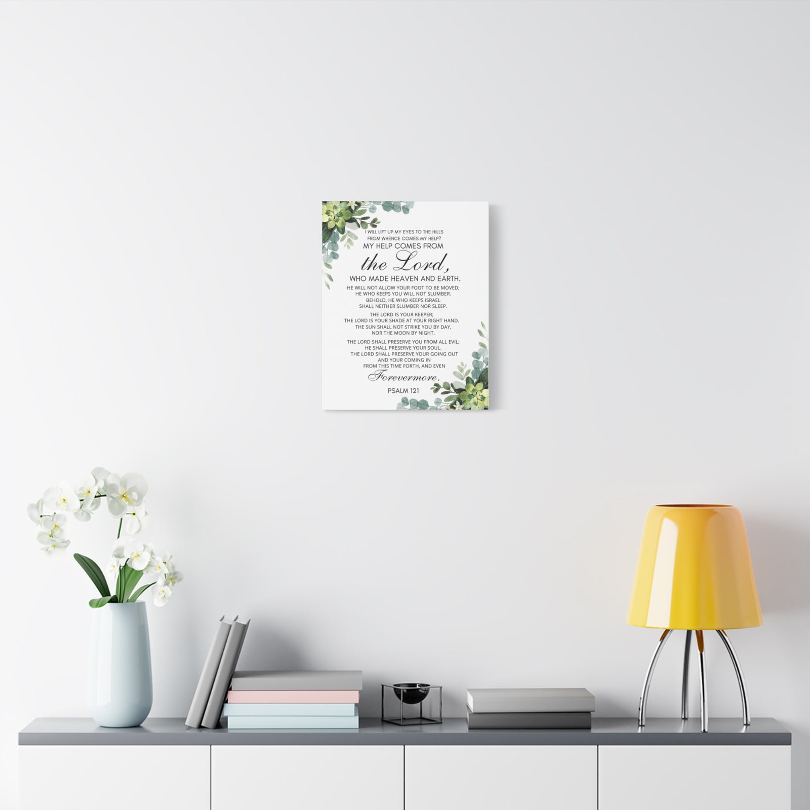 Scripture Walls Psalm 121 My Help Comes From God Bible Verse Canvas Christian Wall Art Ready to Hang Unframed-Express Your Love Gifts
