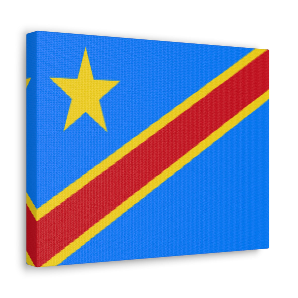 DR Congo Country Flag Canvas Vibrant Wall Art Unframed Home Decor-Express Your Love Gifts