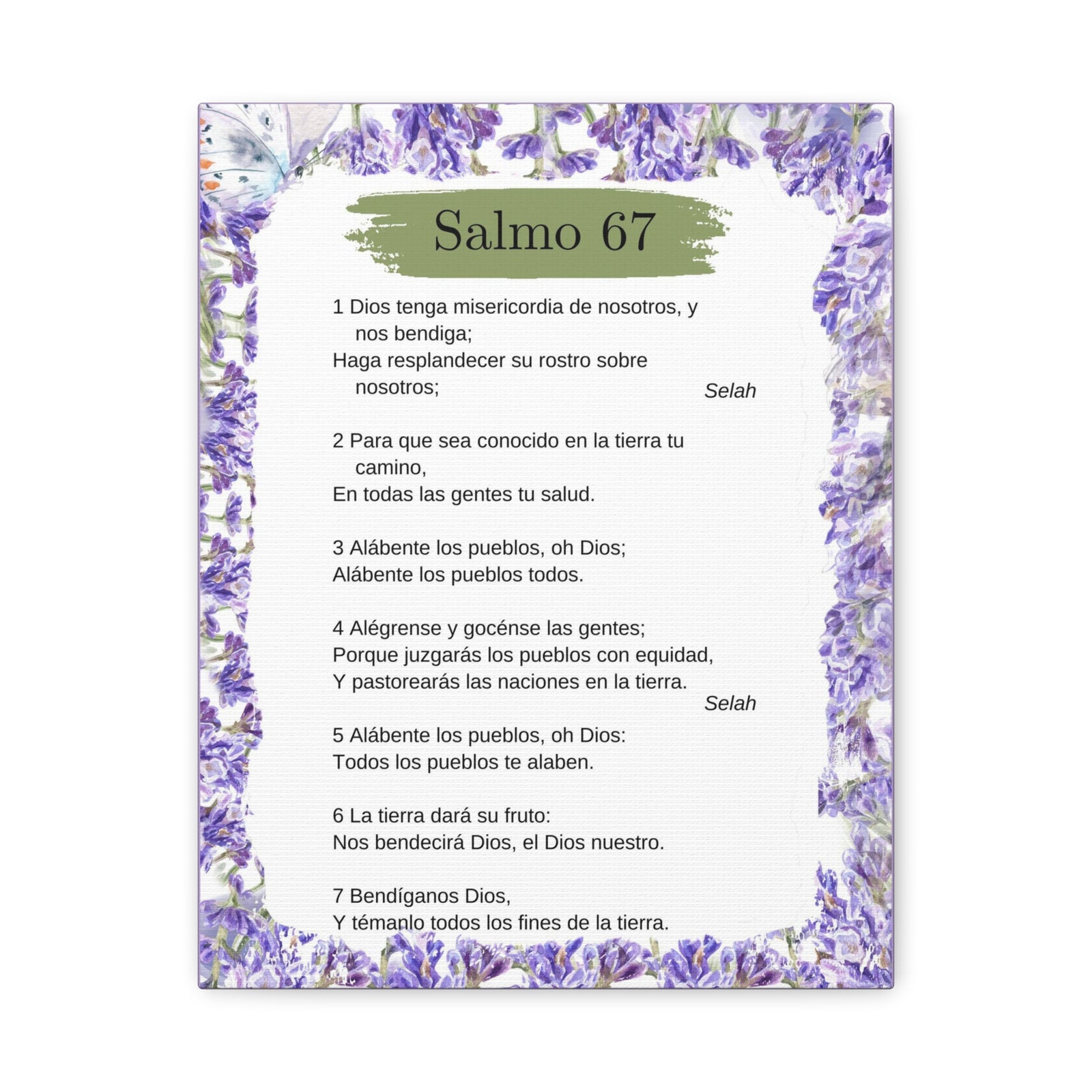 Salmo 67 Impresión De Arte Cristiano en la Pared Lista Para Colgar-Express Your Love Gifts