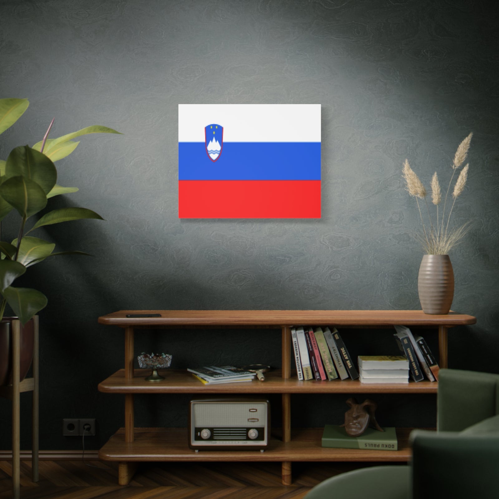 Slovenia Country Flag Canvas Vibrant Wall Art Unframed Home Decor-Express Your Love Gifts