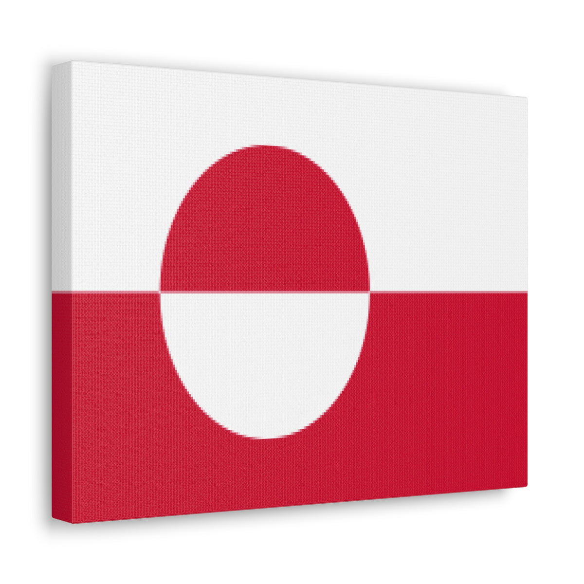 Greenland Country Flag Canvas Vibrant Wall Art Unframed Home Decor-Express Your Love Gifts