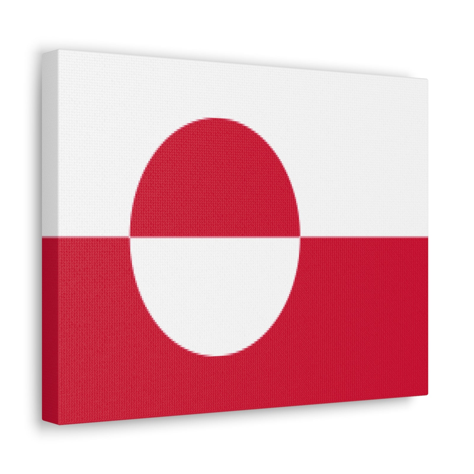 Greenland Country Flag Canvas Vibrant Wall Art Unframed Home Decor-Express Your Love Gifts
